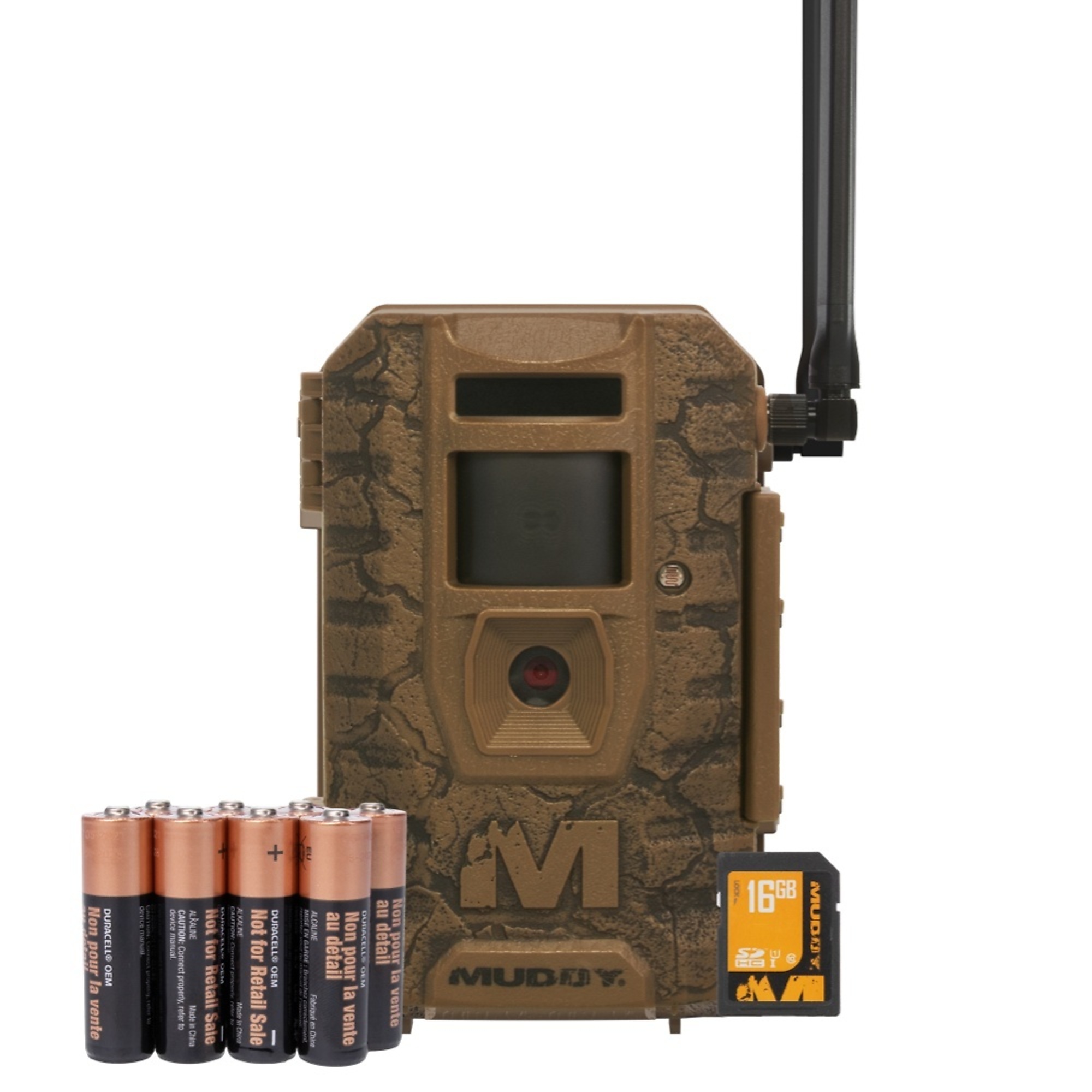 Muddy Mitigator 2.0 Cellular Trail Camera Combo — 24MP, 720P Video, 80ft. Detection Range, Includes Batteries and SD Card, Model# MUD-MTGTRK